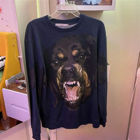 givenchy rottweiler navy sweatshirt|givenchy crew neck rottweiler.